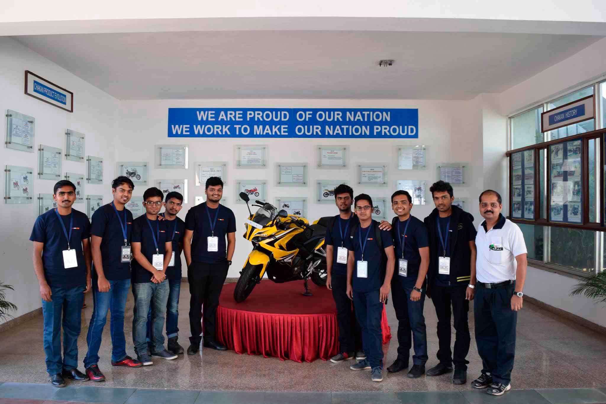 A photo at India's no.1 bike manufacturer and bike model.